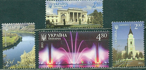 Украина, 2013, Краса Украины, Винницкая область, 4 марки из блока